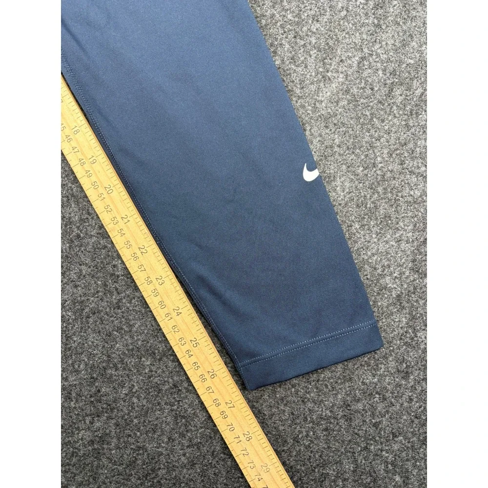 Nike Dri-FIT Womens Large Navy High Rise Leggings Hidden Pocket Athletic